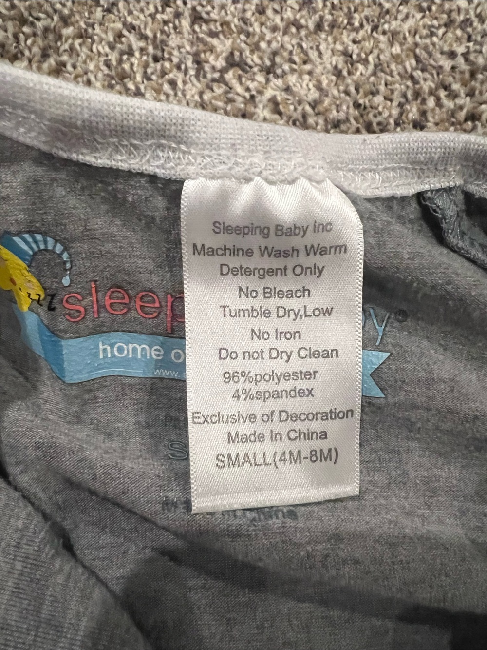 Gray Zipadee-Zip Transition Sleep Bag - Picture 2 of 3